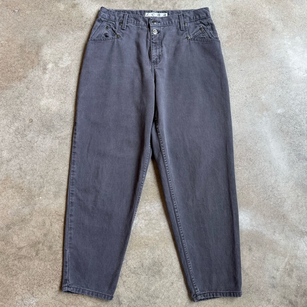 Vintage 90s Zena Grey High Waisted Jeans